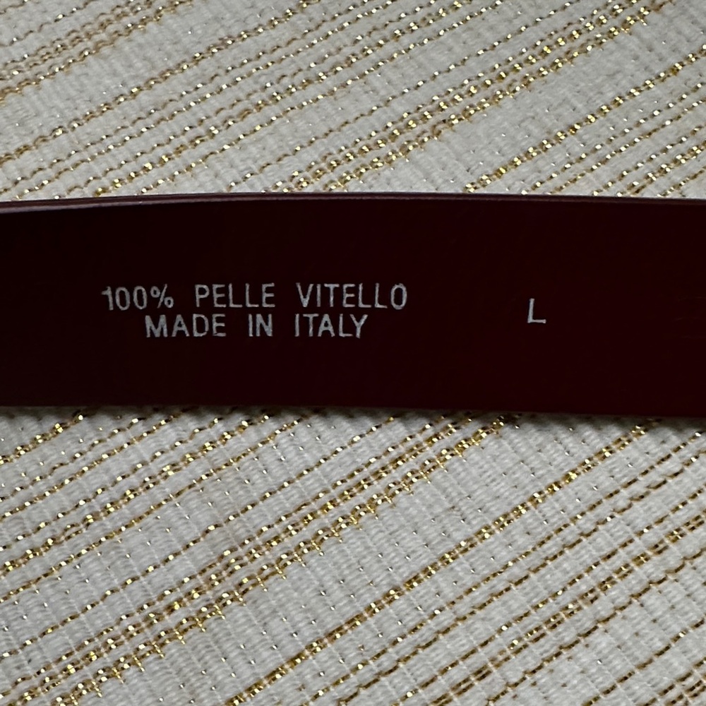 8 by YOOX Burgundy Leather Knot Waist Belt - Picture 6 of 9